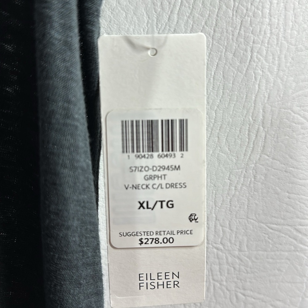 NWT Eileen Fisher Organic Linen Jersey Sleeveless Maxi Dress, XL - Picture 9 of 10